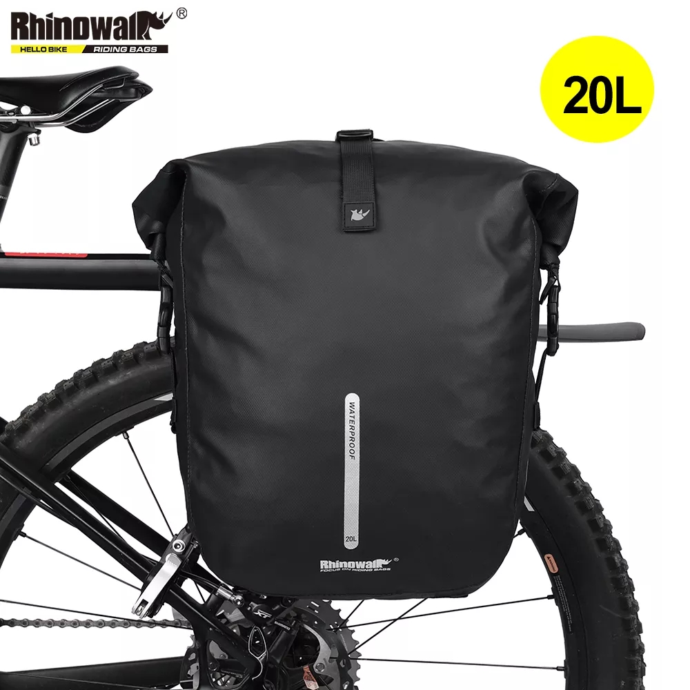 Panniers Waterproof Rear - Rhinowalk Ransel Keranjang Sepeda Tahan Air