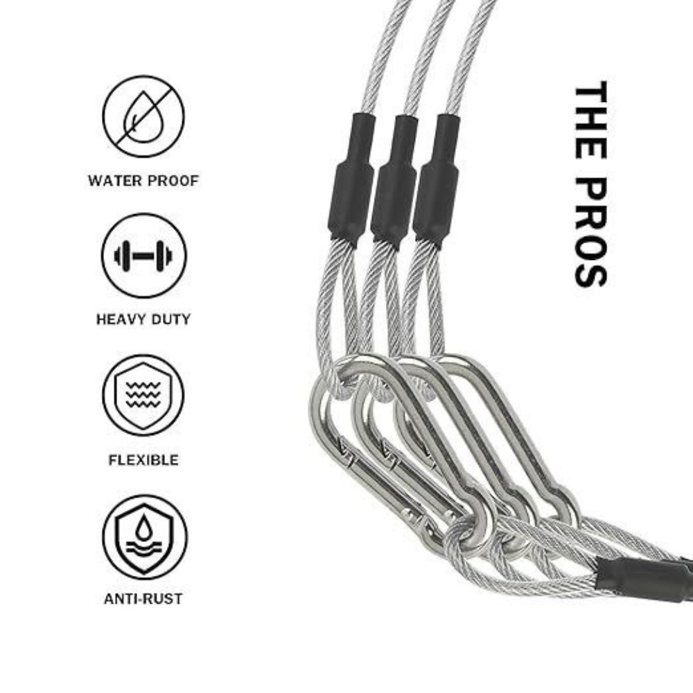 Kabel Pengaman Baja Tahan Kara - Cable Lock Flexible ulasan dan harga